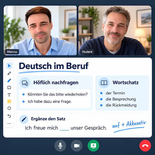 Marcus, your online German tutor